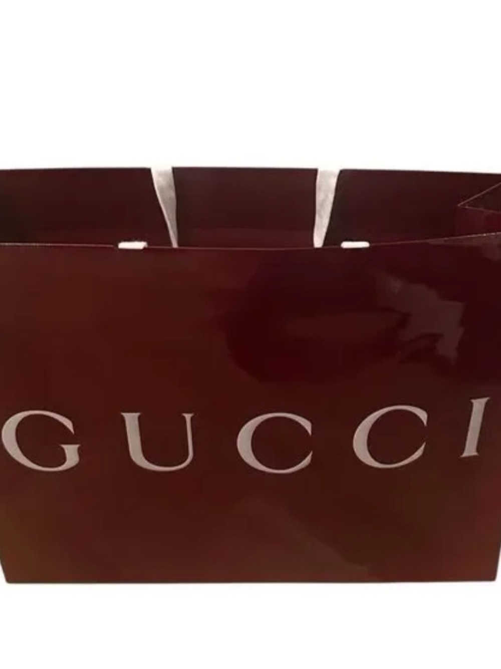 Gucci Deep Red Shopping Bag Extra Large - NEW - Picture 2 of 2